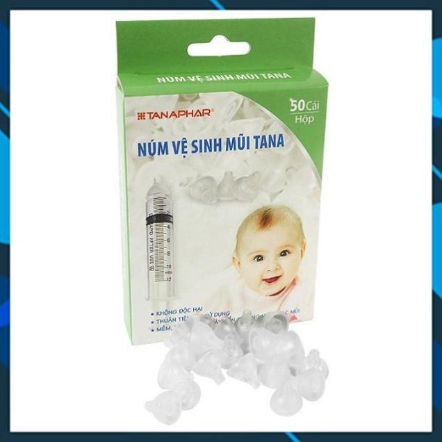 Núm Silicone vệ sinh mũi em bé TANA loại 1 50 cái chuẩn