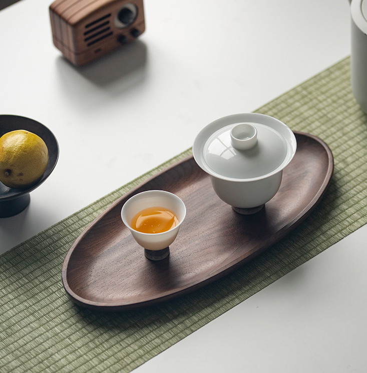 Khay gỗ hình elip – khay decor, trang trí khay gỗ decor giá tốt t01/2023 khay gỗ hình elip khay gỗ decor hình elip chất liệu gỗ tràm tự nhiên kích thước 36x15 - chụp ảnh decor, trang trí, để thực phẩm.