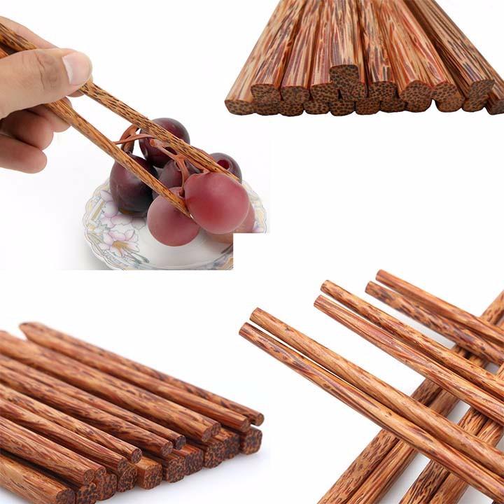Bộ 20 đôi đũa dừa Bến Tre Coconut Wood
