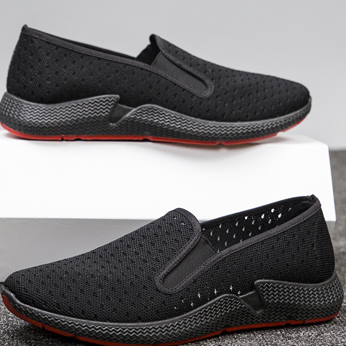 Giày nam -Giày lười nam, Giày mọi nam, Giày vải  đế đúc, Giày Vải  thoáng khí MS060