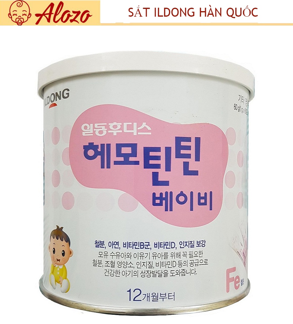 Sắt ILDONG Hemo Tintin Baby hộp 60 gói