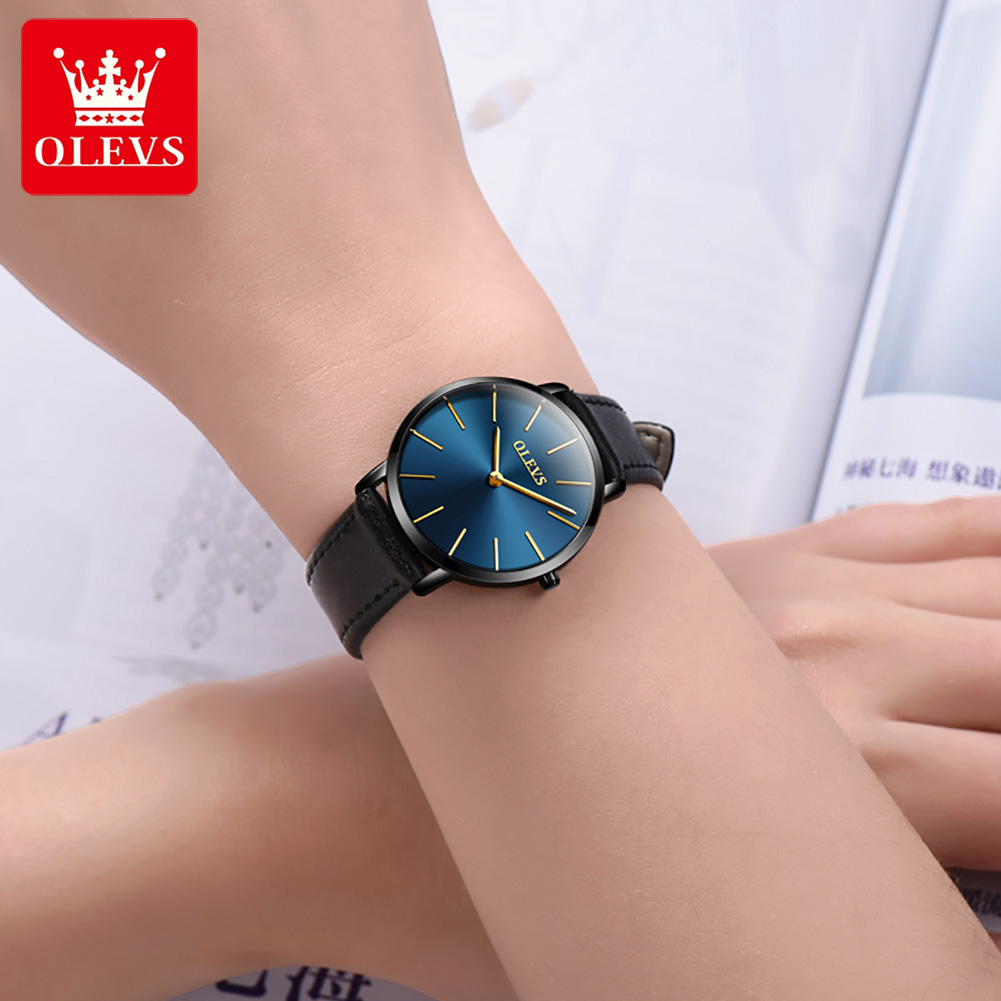 OLEVS Đồng hồ nam / Đồng hồ nữ không thấm nước Phong trào nhập khẩu từ Nhật Bản đồng hồ hai tay Phong cách đơn giản Fashion