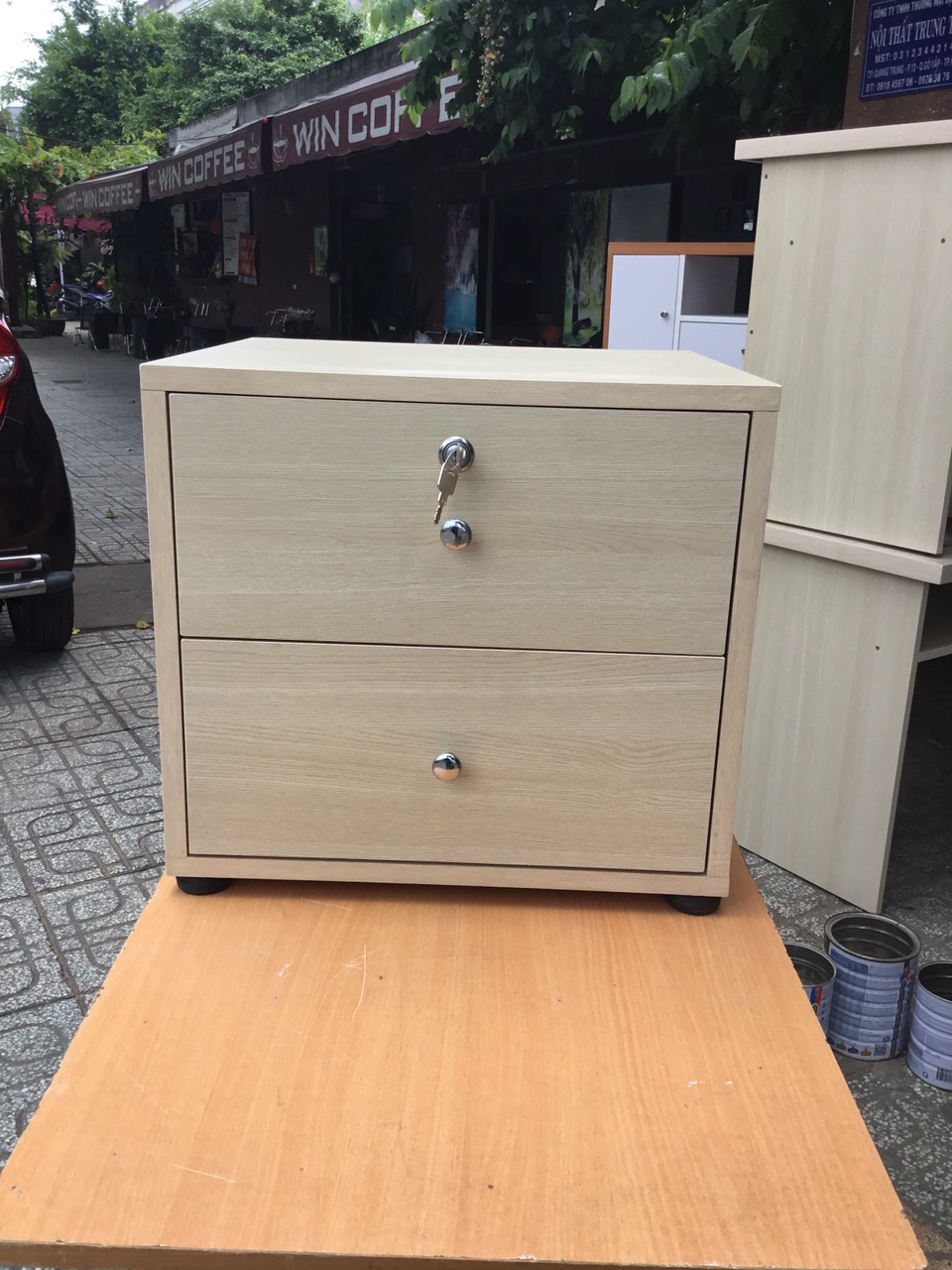 Tủ đầu giường 2 hộc phối