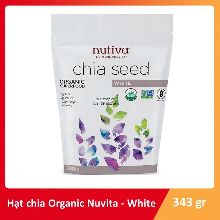 [HCM]Hạt chia trắng Nutiva Mỹ 343 g