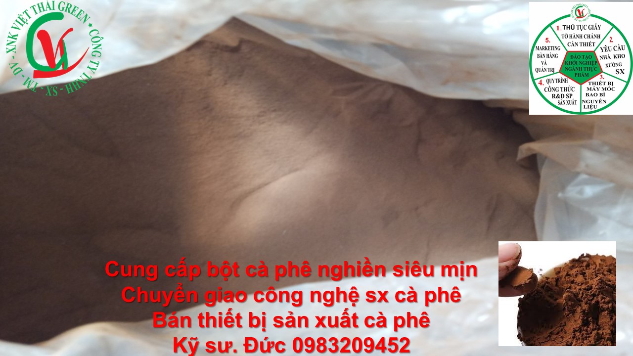 bán bột cà phê nghiền siêu mịn / nghiền nano