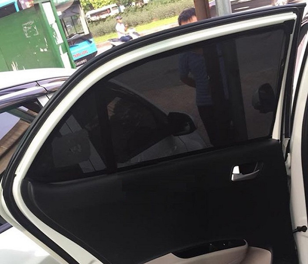 Che nắng nam châm xe Hyundai Grand I10 Hatchback 2012-2013-2014-2015-2016-2017-2018-2019-2020-2021, tấm che nắng, bộ 4 rèm che nắng kính sườn dành cho xe Hyundai Grand I10 , loại 1 dày dặn, nam châm cực hút, thiết kế chuẩn form xe