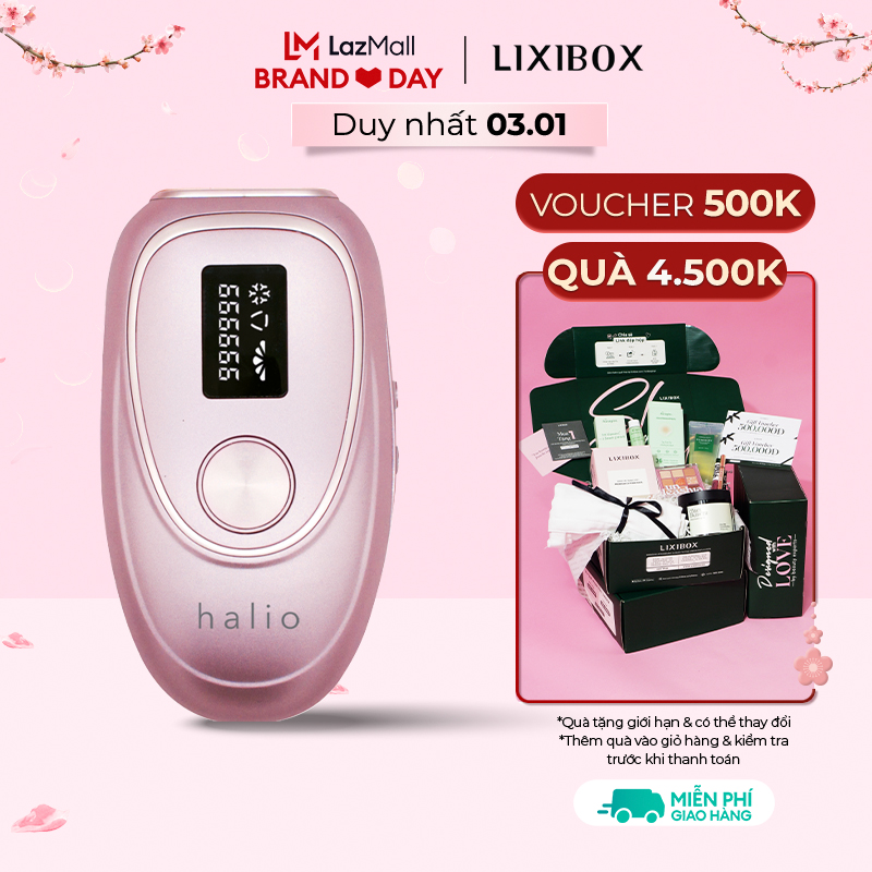 Máy Triệt Lông Băng Lạnh Trẻ Hóa Da Halio IPL Cooling Hair Removal Device 999999 xung ánh sáng