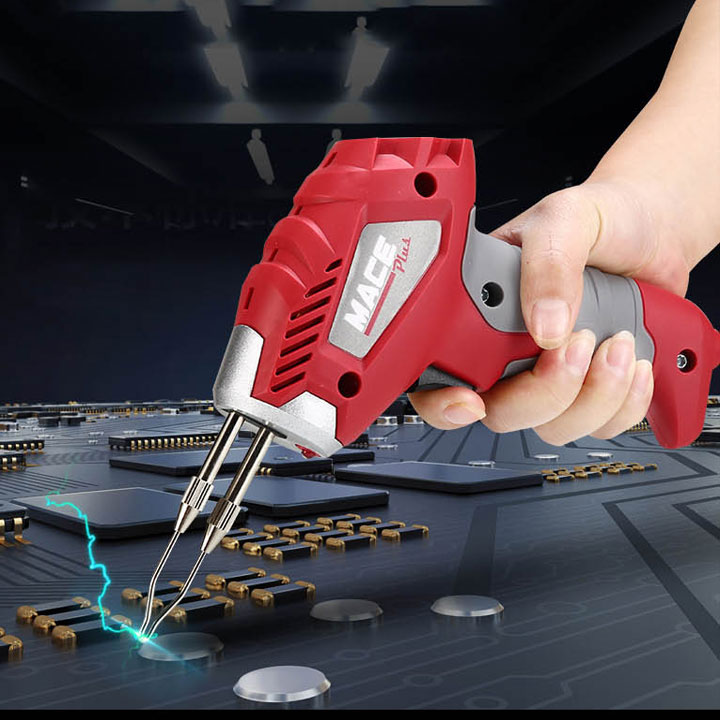 Mỏ Hàn Xung Hàng Nhật Liên Doanh 180W mace loại tốt - mỏ hàn thiếc tặng nhựa thông và đầu hàn dự phòng