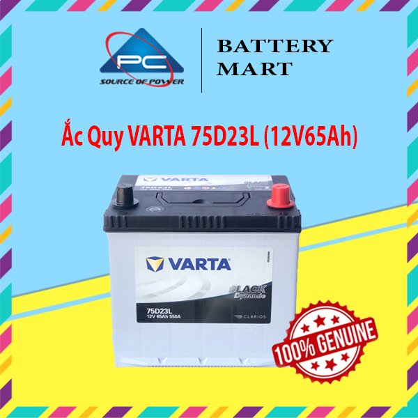 Ắc quy varta 75d23l 12v-65ah