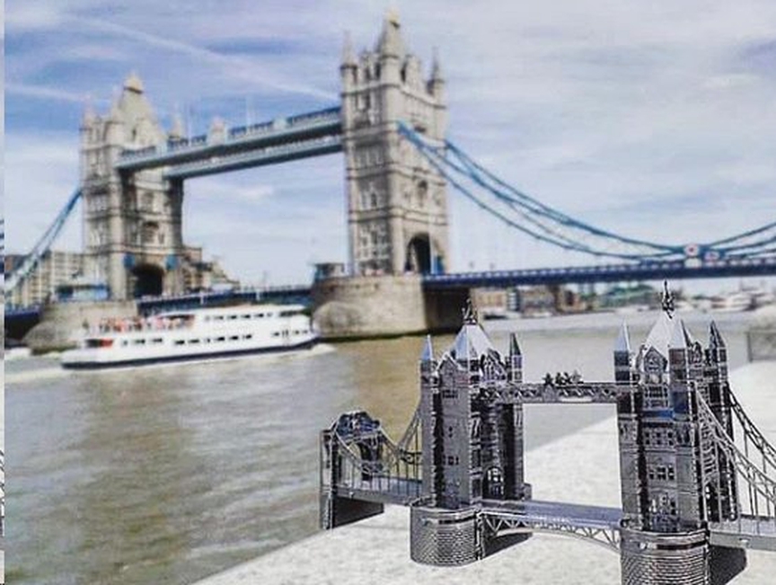 Mô hình 3d kim loại lắp ráp cầu tháp luân đôn