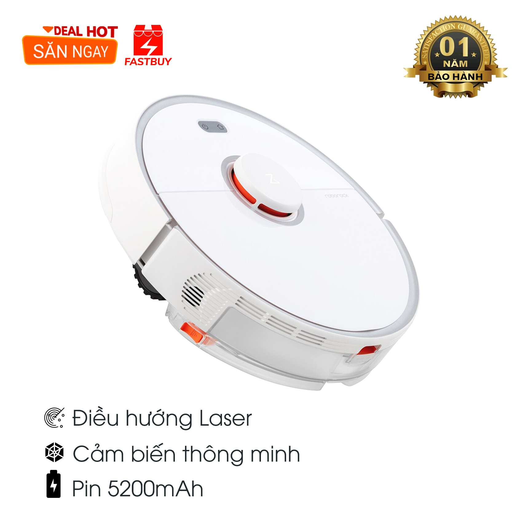 Bản quốc tế Robot hút bụi lau nhà Xiaomi Roborock S5 Max – Bảo hành 12 Tháng