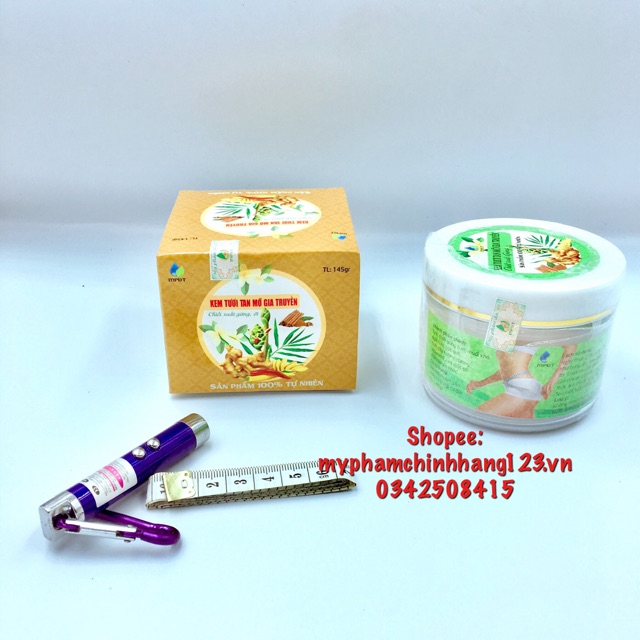 Phân biệt kem tan mỡ gừng ớt gia truyền hàng cao cấp bổ sung các dưỡng chất giúp hiệu quả nhanh hơn