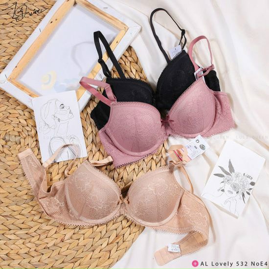 Áo ngực lovely unique chất liệu ren mi hàng chính hãng xuất nhật cao cấp, đệm mút 3cm - áo ngực nữ nâng ngực tạo khe, áo lót ren nữ đẹp - áo ngực mặc đồ công sở - áo độn ngực A99