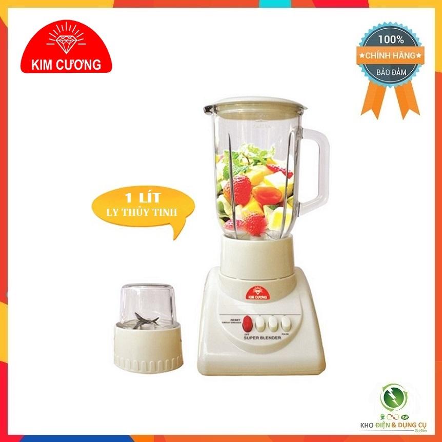 MÁY XAY SINH TỐ 1 LÍT KIM CƯƠNG KC-T02 ( 2 LY THỦY TINH  - MÔ TƠ 100% BẰNG ĐỒNG )