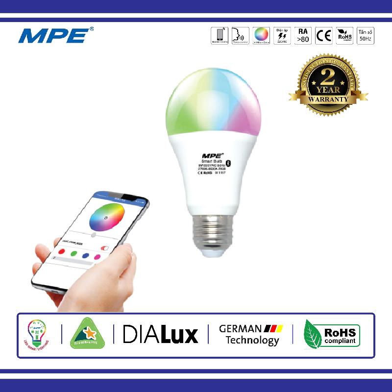 Đèn led bulb smart mpe 9w wifi đổi màu