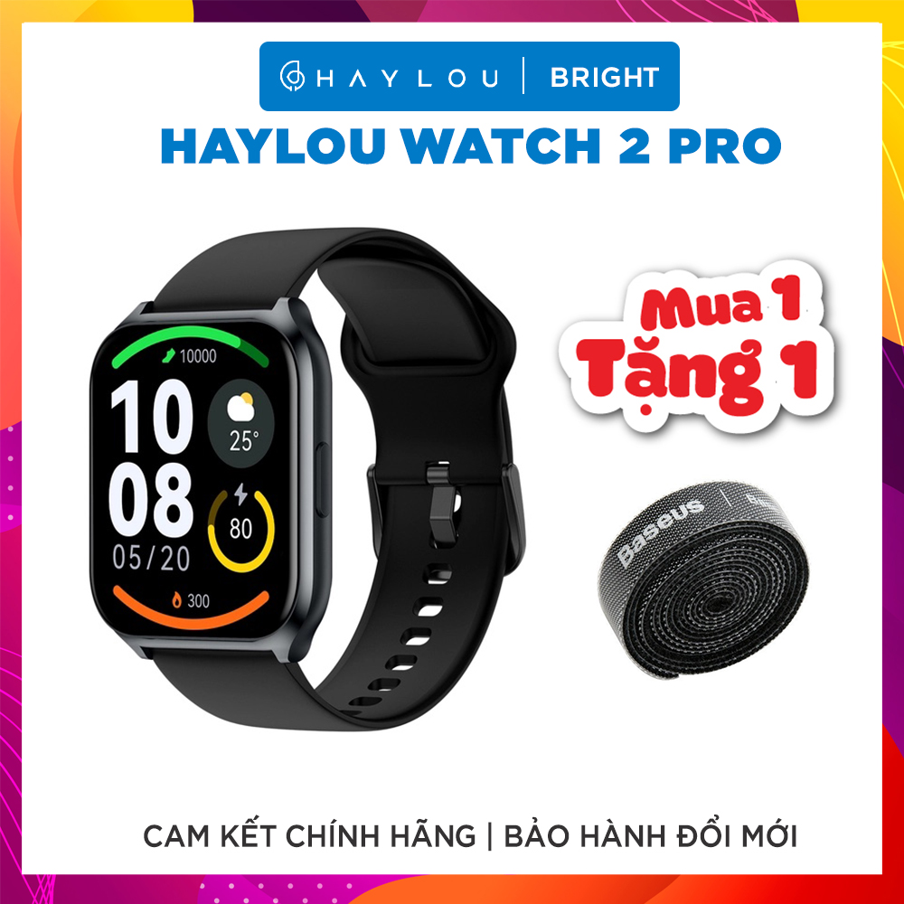 [TẶNG DÂY QUẤN CÁP SẠC] Đồng Hồ Thông Minh HAYLOU Watch 2 Pro / LS02