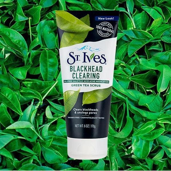 [HCM]Sữa rửa mặt 3 TẨY TẾ BÀO CHẾT MẶT ST.LVES TRÀ XANH