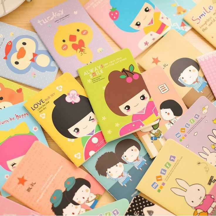Sổ Tay Ghi Chú Giấy Kẻ Ly Tiện Lợi Bìa Dễ Thương Cho Bé Và Ba Mẹ - Bảo An Kids