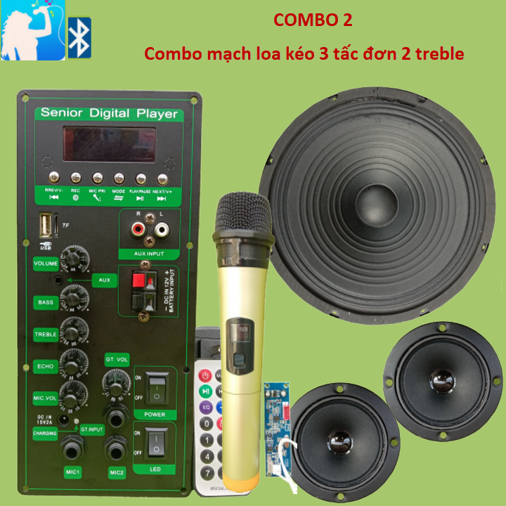 [HCM]Mạch loa kéo CS8676 loa 3 tấc đơn treble đôi - Combo 2