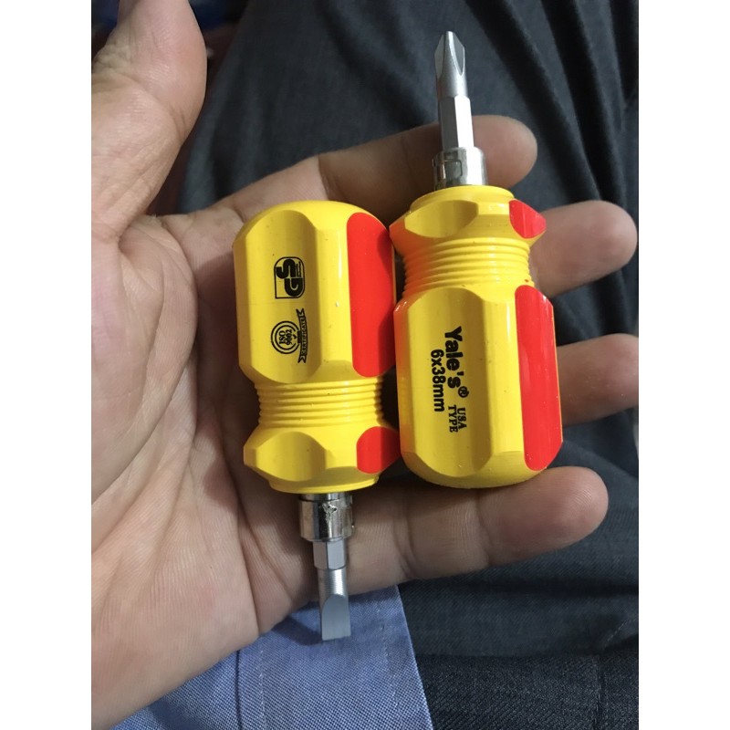 Tua vít 2 đầu cán trong yales 6x55 lùn đổi đầu chính hãng