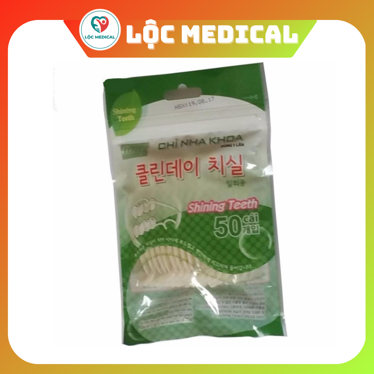 Tăm chỉ nha khoa Lovely gói 50 cây