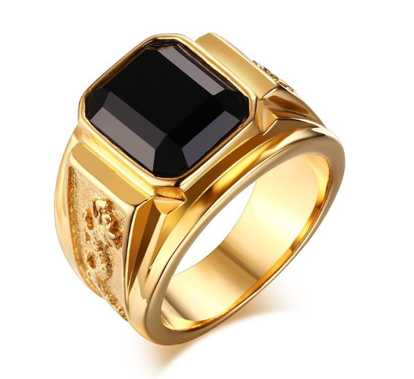 Nhẫn Nam inox khắc Rồng sang trọng vĩnh viễn không đen