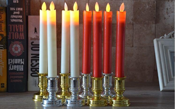 Nến điện-đèn cầy điện có chân đế cao 25cm