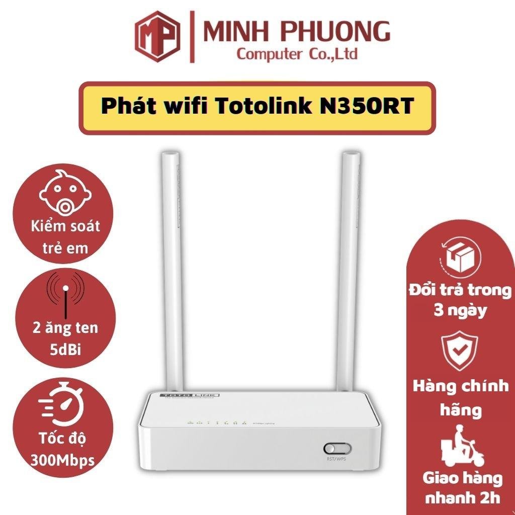 Bộ phát wifi Totolink N350RT chuẩn N300Mbps