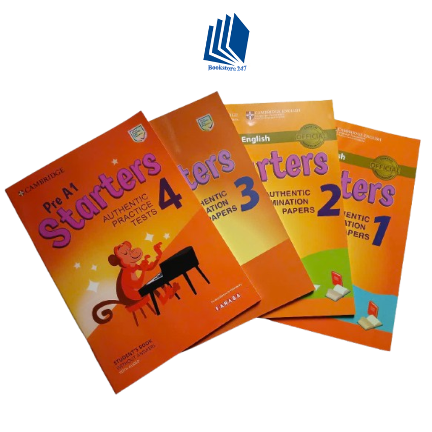 SÁCH -Cambridge English - Starters bộ 4q A4 in màu Offset đẹp, tặng file mp3 (lẻ tùy chọn)
