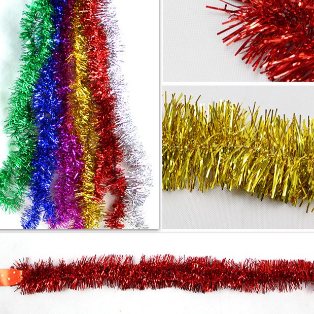 [HCM]10 dây kim tuyến xù lớn nhỏ dùng để trang trí nhà cửa trang trí cây thông noel trang trí đám cưới trang trí sinh nhật phụ kiện được dùng nhiều nhất vào dịp giáng sinh
