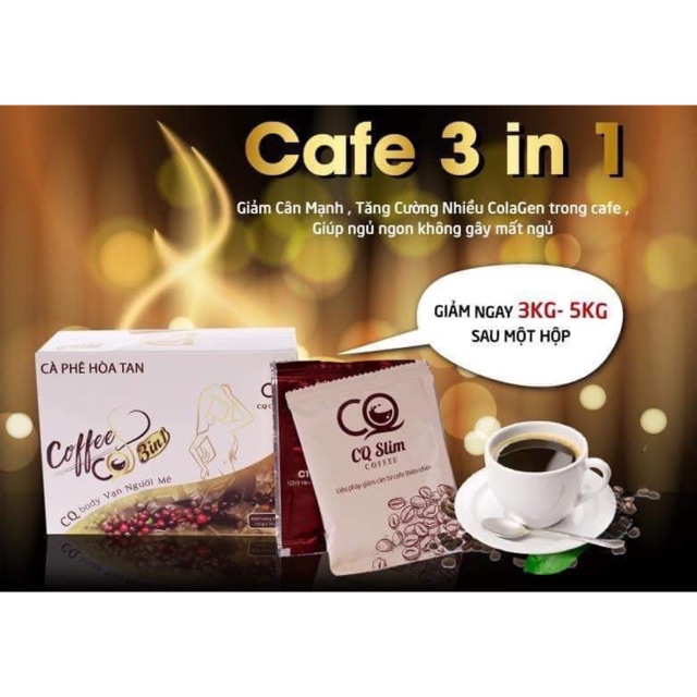 Cafe giảm cân cq slim coffee