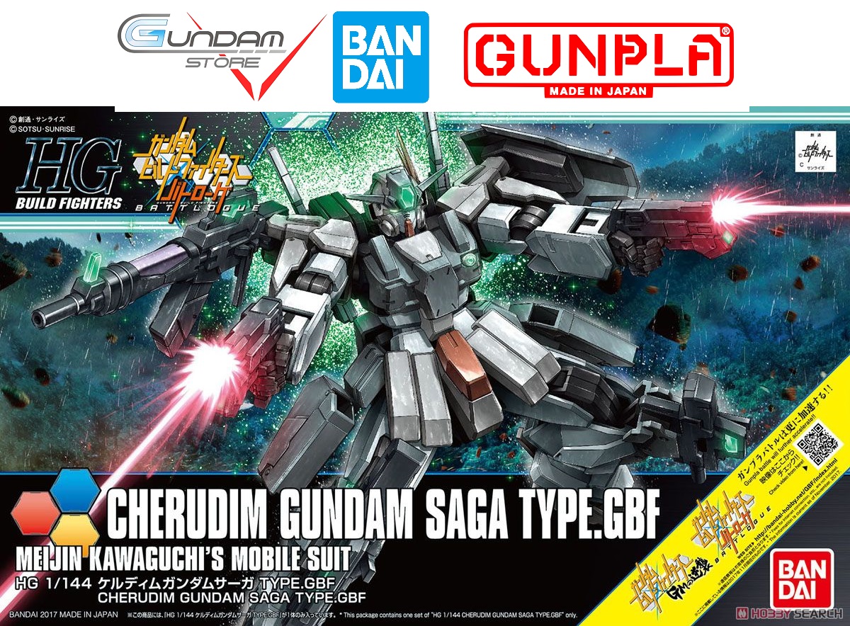 Gundam Bandai HG Cherudim Saga Type Gbf Hgbf Gundam Build Fighters Mô Hình Đồ Chơi Lắp Ráp Anime Nhật Tỷ lệ 1/144