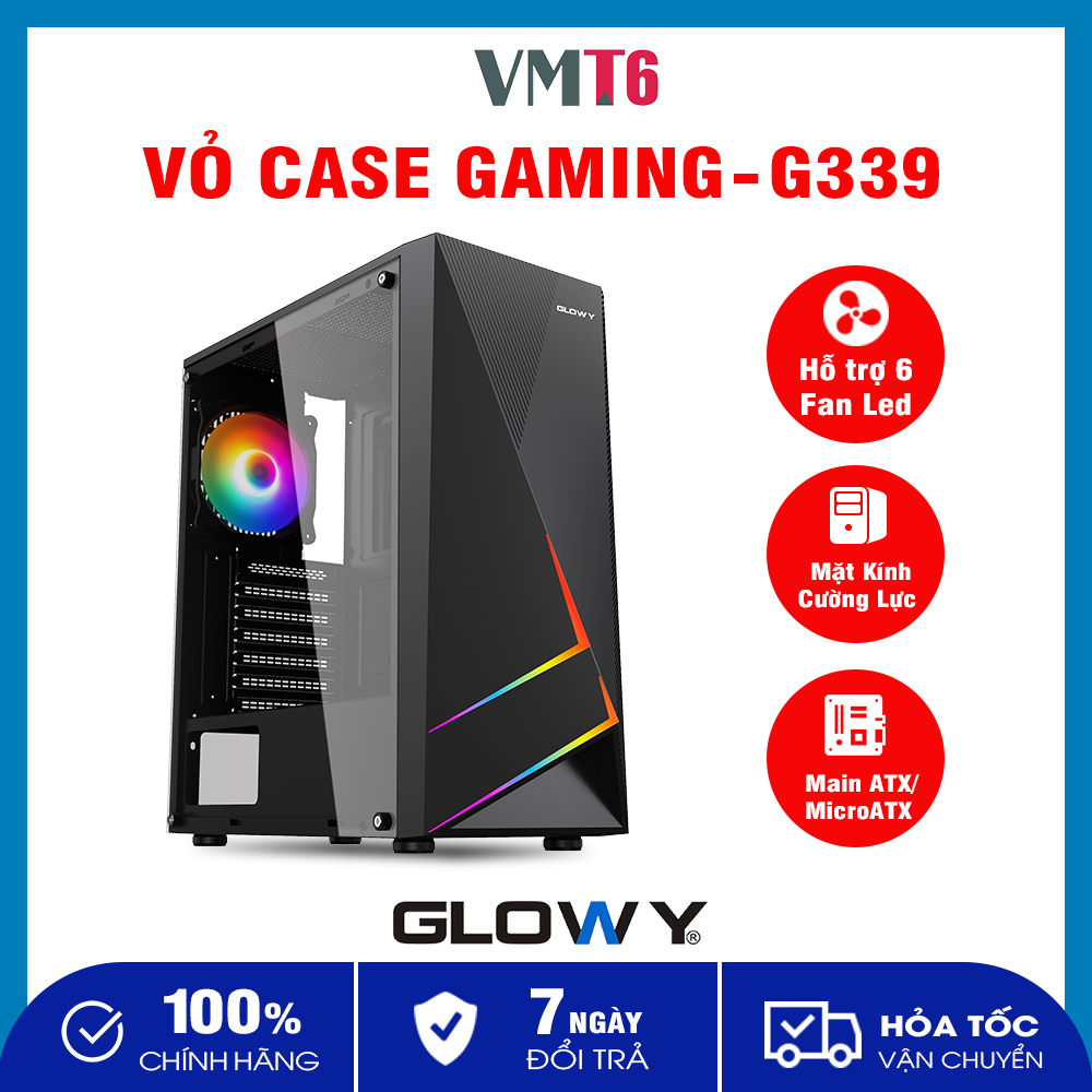Vỏ case máy tính _ case gloway g339 rgb