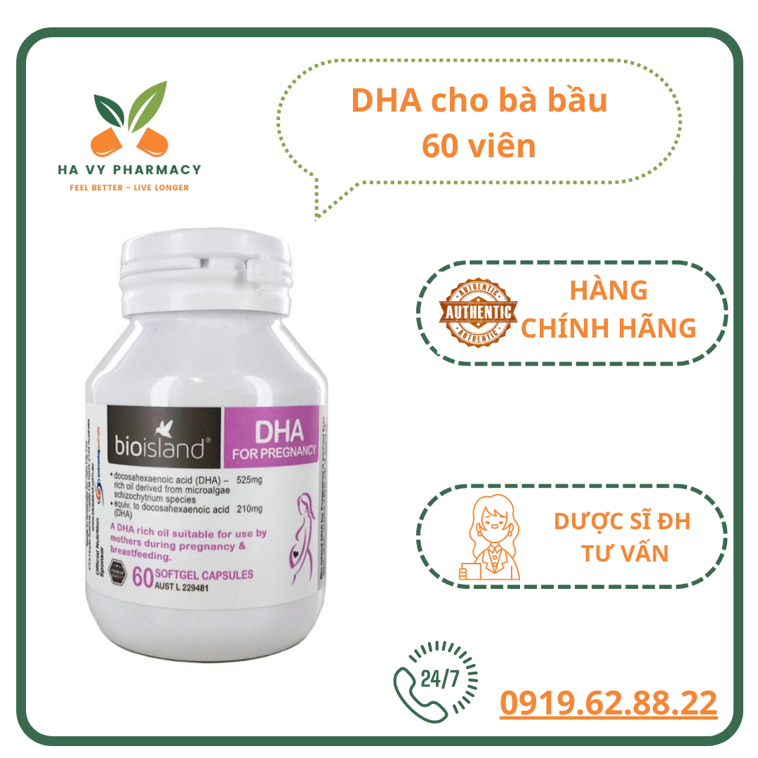Dha bio island - dha cho bà bầu