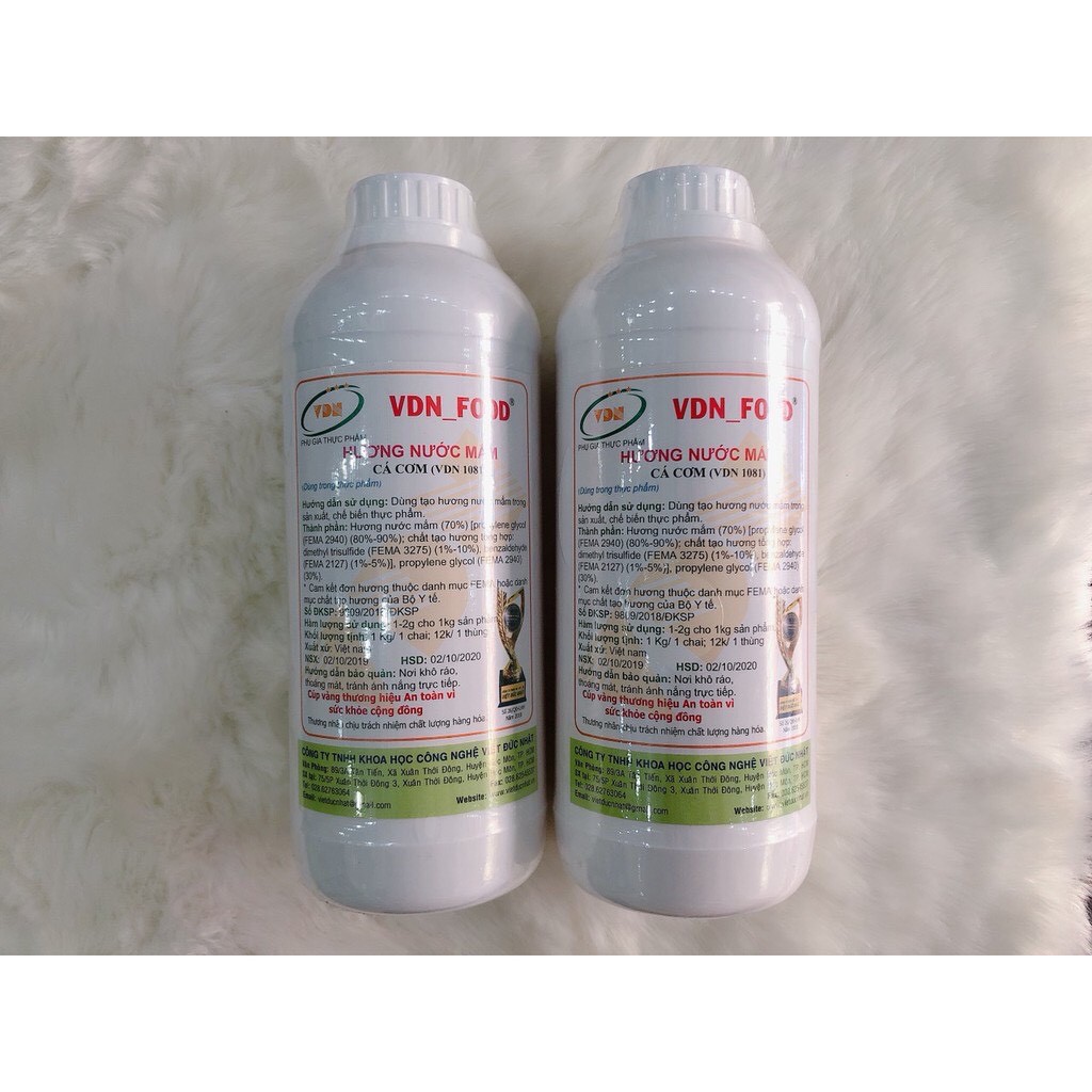 1 lít hương nước mắm cá cơm - phụ gia an toàn thực phẩm