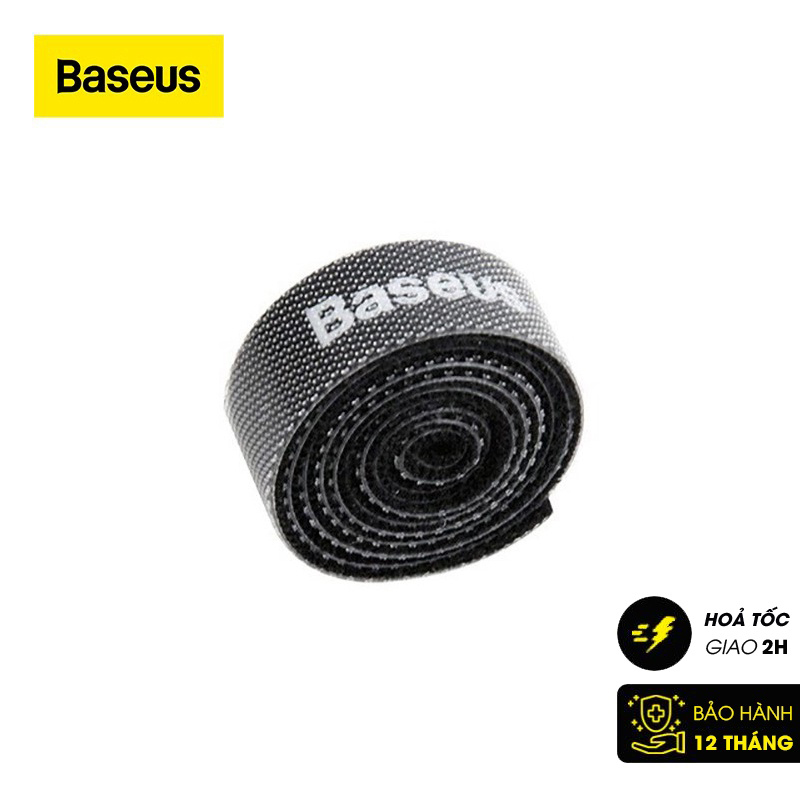 Dây Velcro (dán/ xé) dùng cố định cáp Baseus Rainbow Circle Velcro Straps ( Reusable Cable Tie Fastening Tape Wire Organ