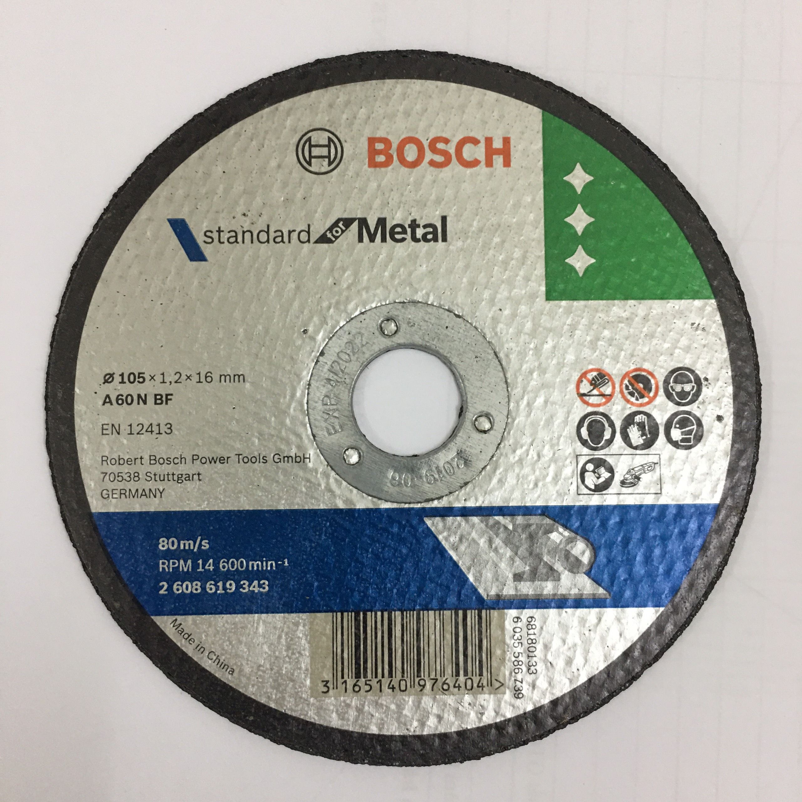 Đá cắt 105 x 1.2 x 16mm bosch 2608619343