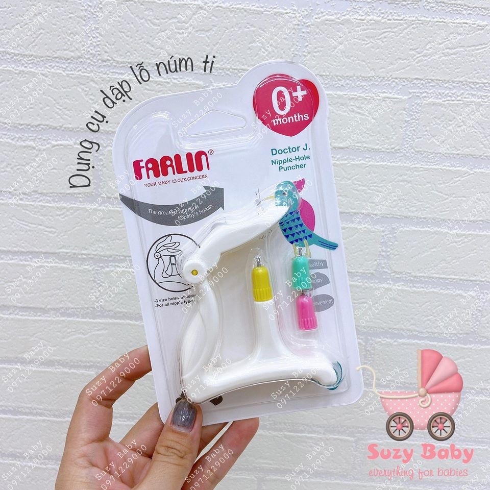 Hot mother and baby products
 Đục lỗ núm ti Farlin