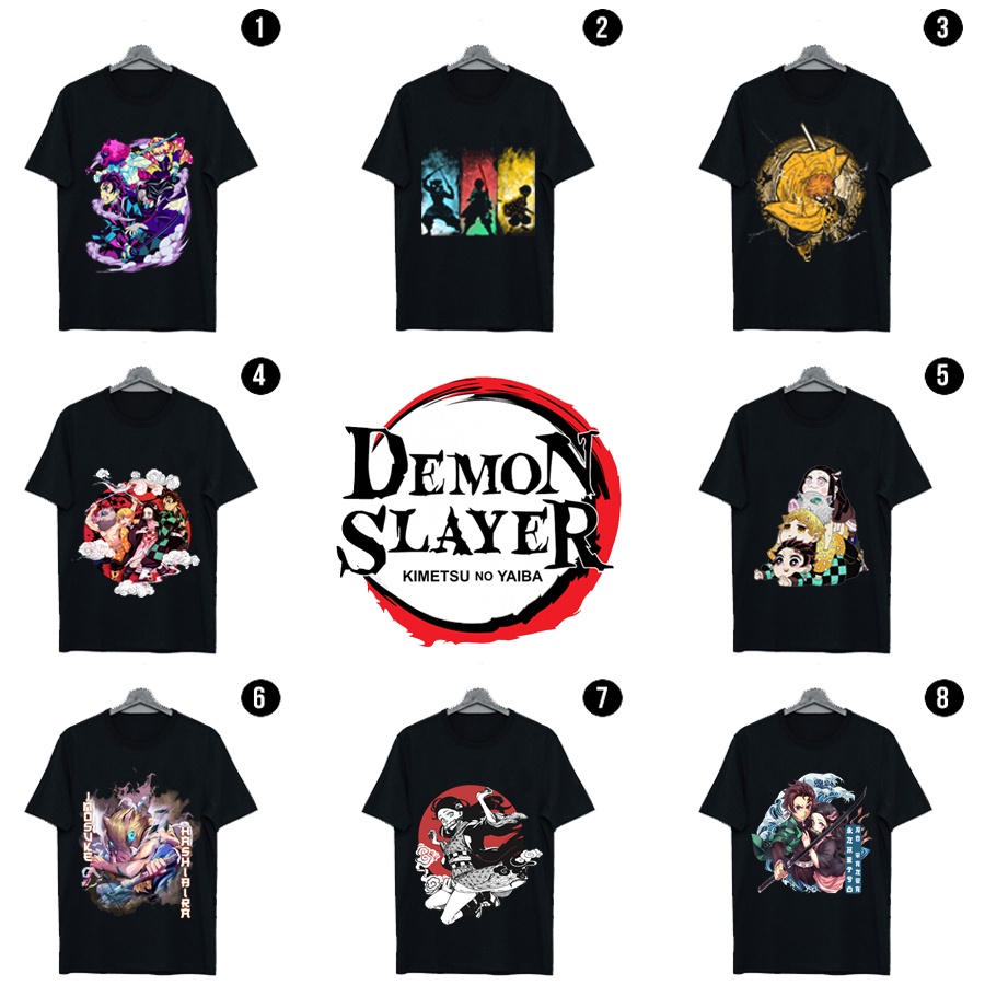 Áo thun Kimetsu no yaiba, áo phông anime Demon Slayer thun cotton mẫu mới cực chất giá rẻ