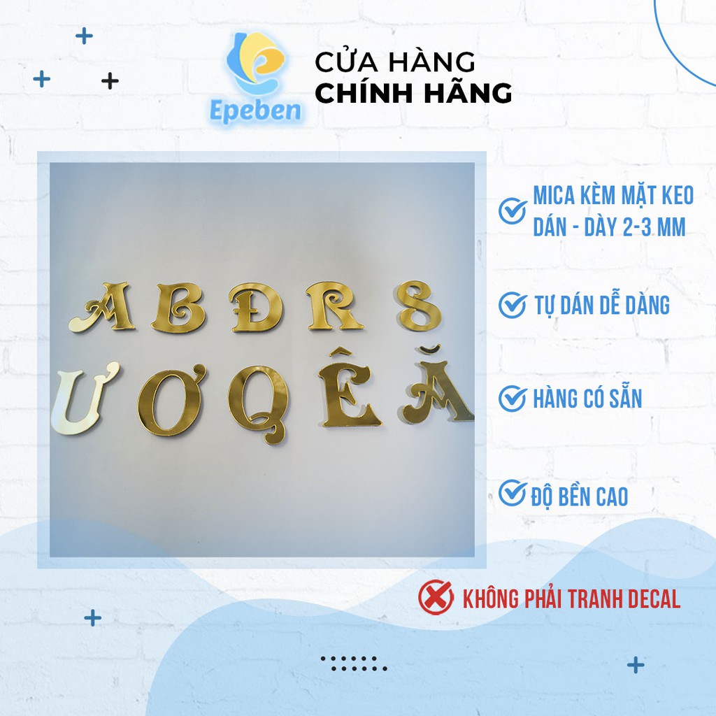 Đặt làm tranh chữ mica theo yêu cầu 21 kiểu màu