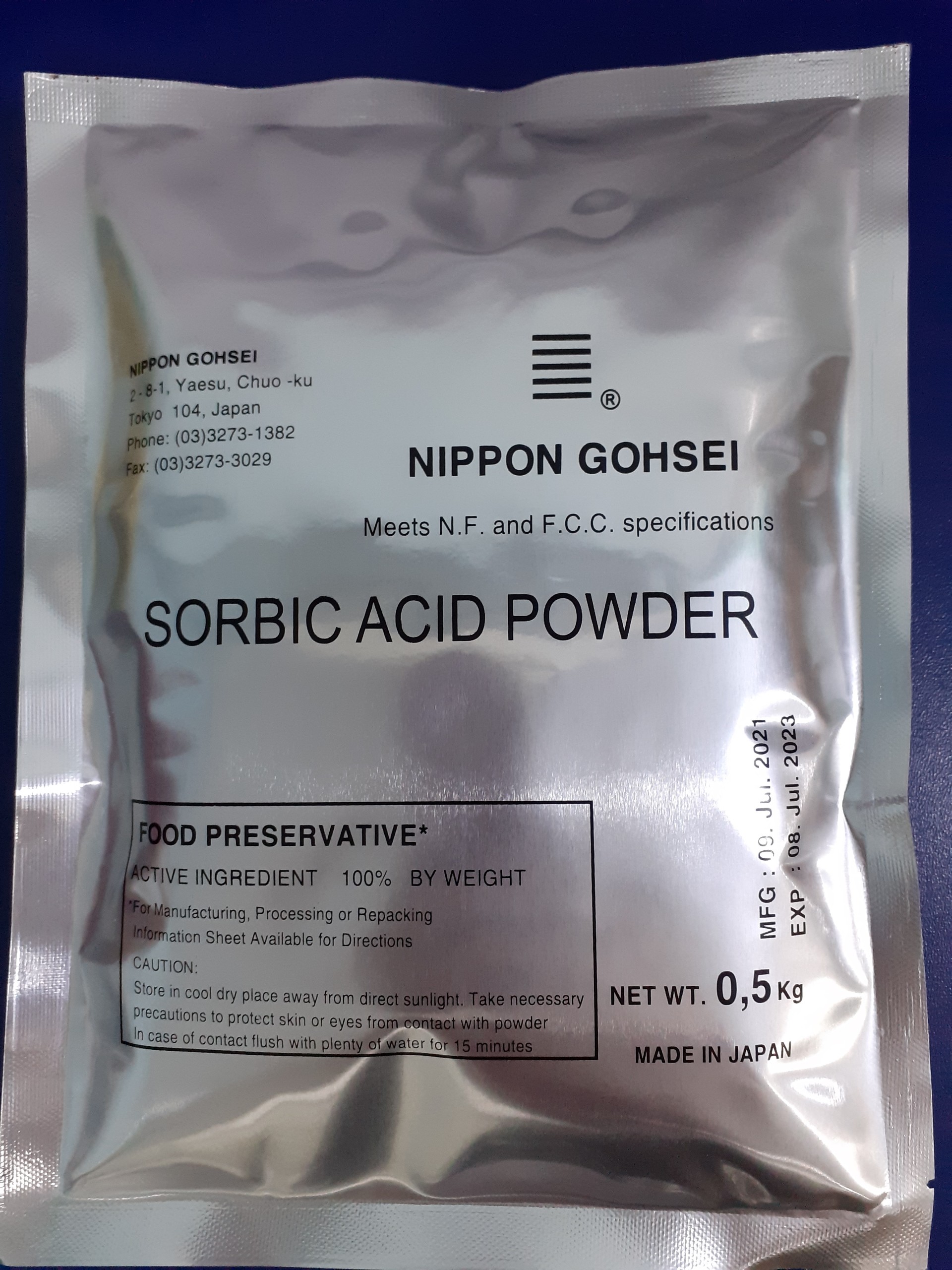 Phụ gia chất bảo quản-Acid Sorbic Nhật 1KG