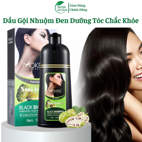 Dầu Gội phủ bạc chỉ sau 5 phút Phủ Tóc Bạc Tự Nhiên Trái Cây Mokeru Noni 500Ml Tinh chất colage Làm 