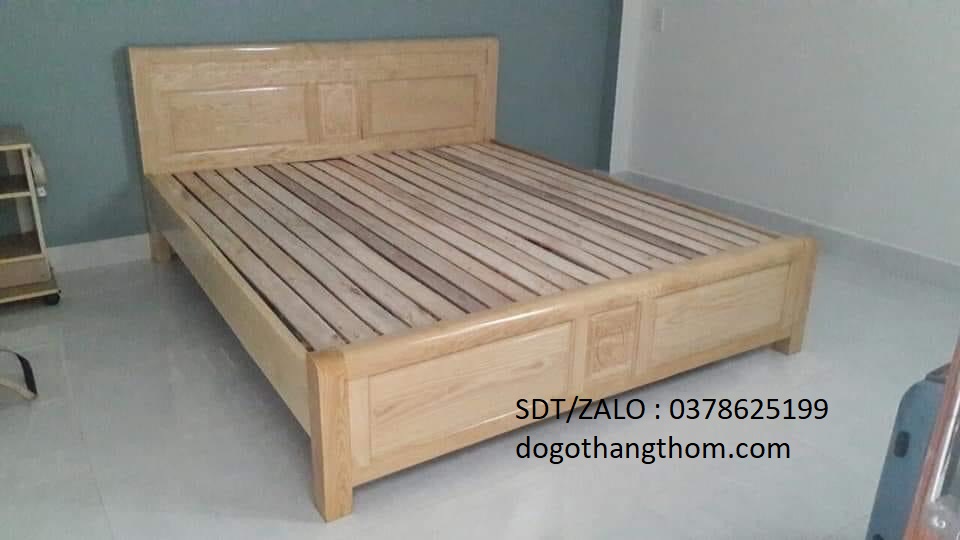 giường ngủ gỗ sồi nga giường phòng ngủ gỗ sồi nga 1m6 giá thật
