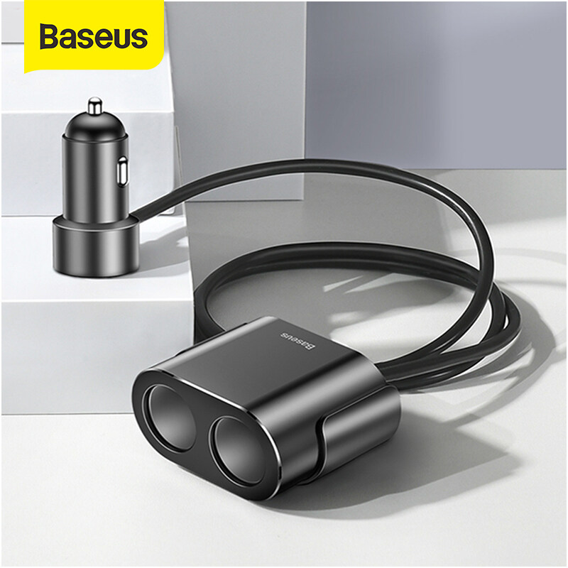 Baseus Car 12V-24V Dual USB Car Charger Socket 100W Car Auto Splitter Power Adapter 100W Car Auto for Car Auto Accessories