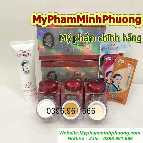 Bộ mỹ phẩm trị nám, tàn nhang, trắng da Dechangkum Đỏ