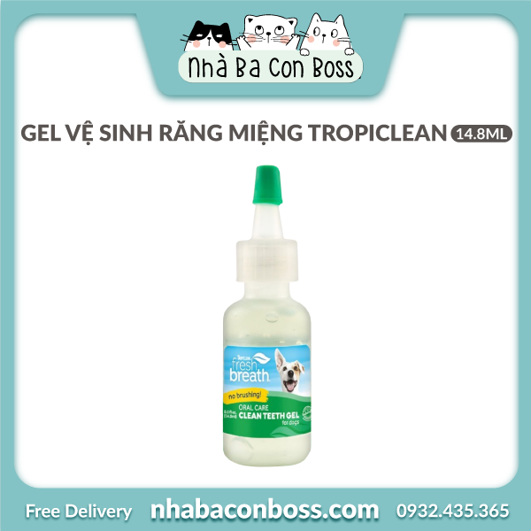 [Vệ Sinh Răng Miệng] Gel Tropiclean Cho Chó Chai Mini 14.8ml