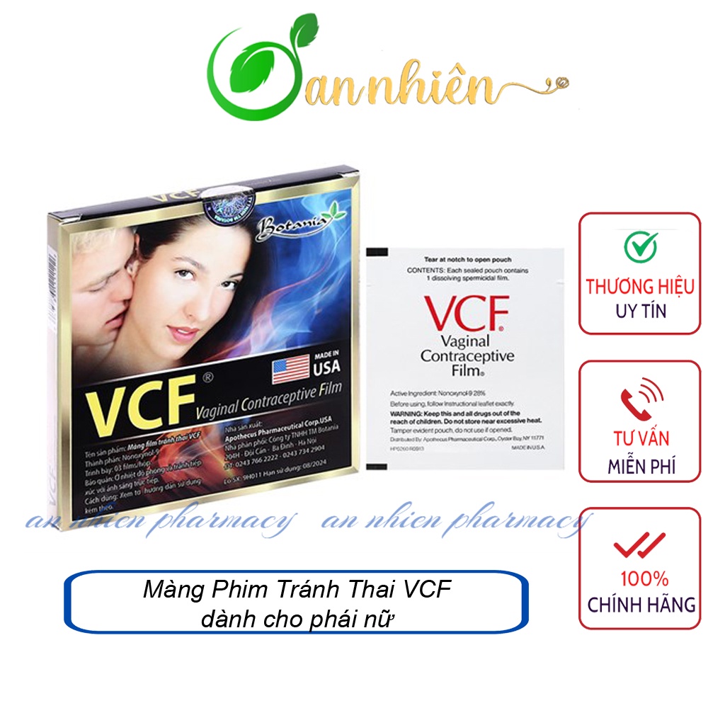 Màng phim tránh thai VCF dành cho phái nữ .