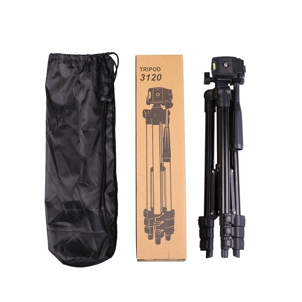 [Bảo hành 100%] Gậy 3 chân Tripod TF - 3120 - giá đỡ chụp ảnh quay phim +Túi đựng + Kẹp cố định