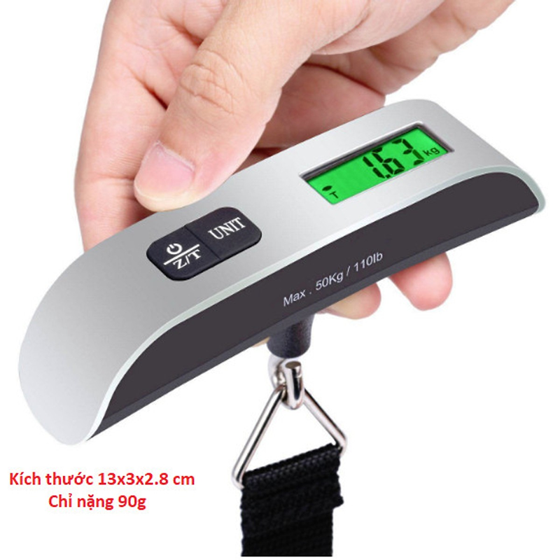 Cân điện tử cầm tay 50kg dùng để cân hành lý