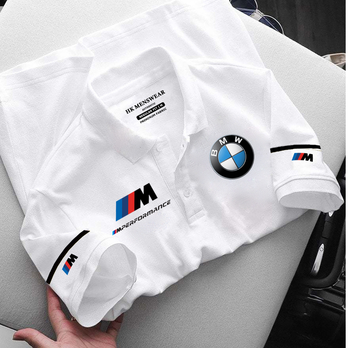 Áo polo nam  cotton SOHA CLOTHING form slimfit, áo logo xe hơi BMW, chất liệu thoáng mát, mềm mại, thấm hút mồ hôi tốt | PLmec